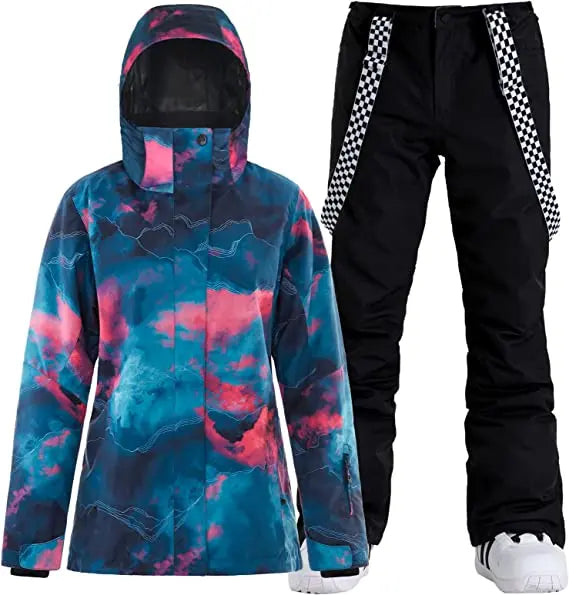 HOTIAN Women's Snowboard Jacket and Pants Set Ski Suits HOTIAN