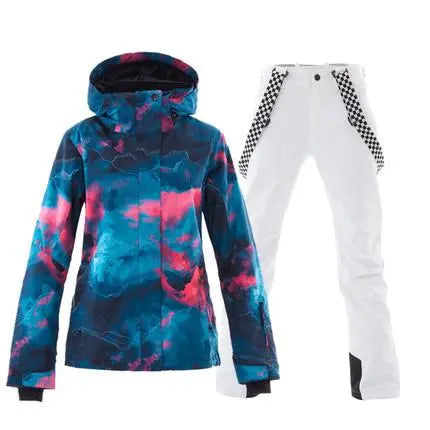 HOTIAN Women's Snowboard Jacket and Pants Set Ski Suits HOTIAN