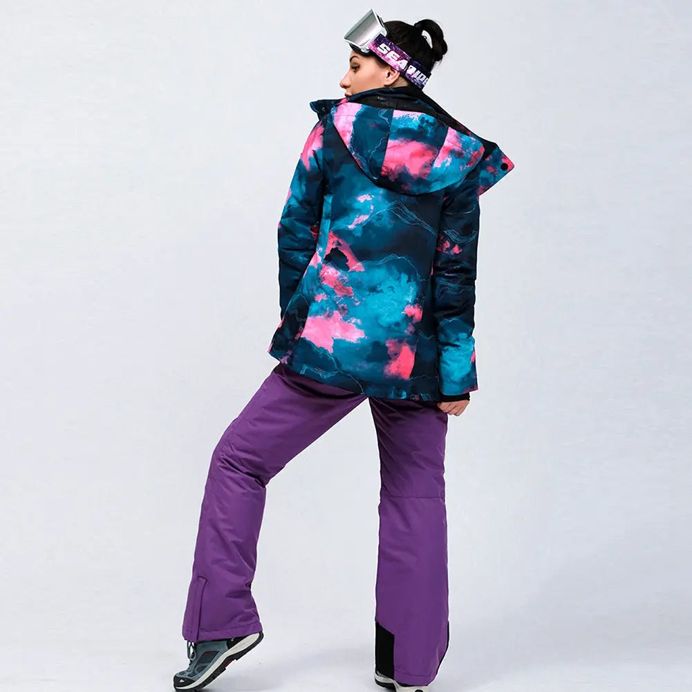 HOTIAN Women's Snowboard Jacket and Pants Set Ski Suits HOTIAN