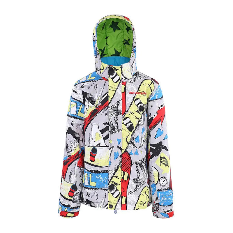 Hotian Boys Colorful Winter Warm Snowboard Ski Jacket HOTIAN