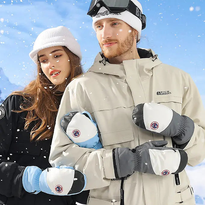 Hotian Unisex Insulated Ski Mittens Waterproof HOTIAN