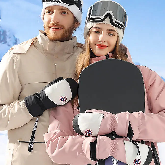 Hotian Unisex Insulated Ski Mittens Waterproof HOTIAN