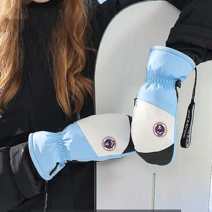 Hotian Unisex Insulated Ski Mittens Waterproof HOTIAN