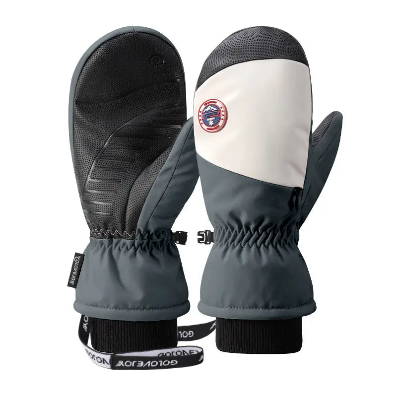 Hotian Unisex Insulated Ski Mittens Waterproof HOTIAN