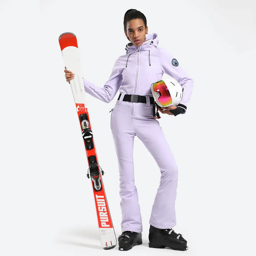 Women's One Piece Ski Suits Waterproof Snowsuits