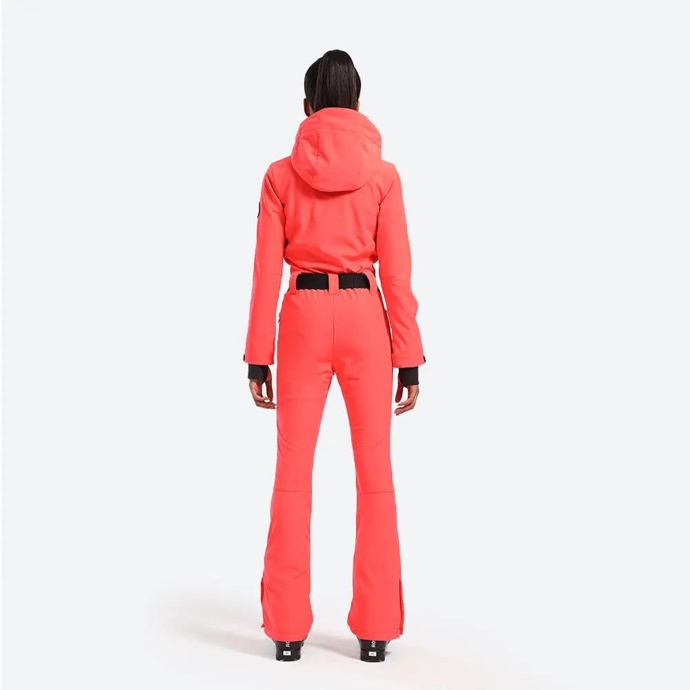 Hotian Women Hooded One Piece Snowsuits Waterproof HOTIAN