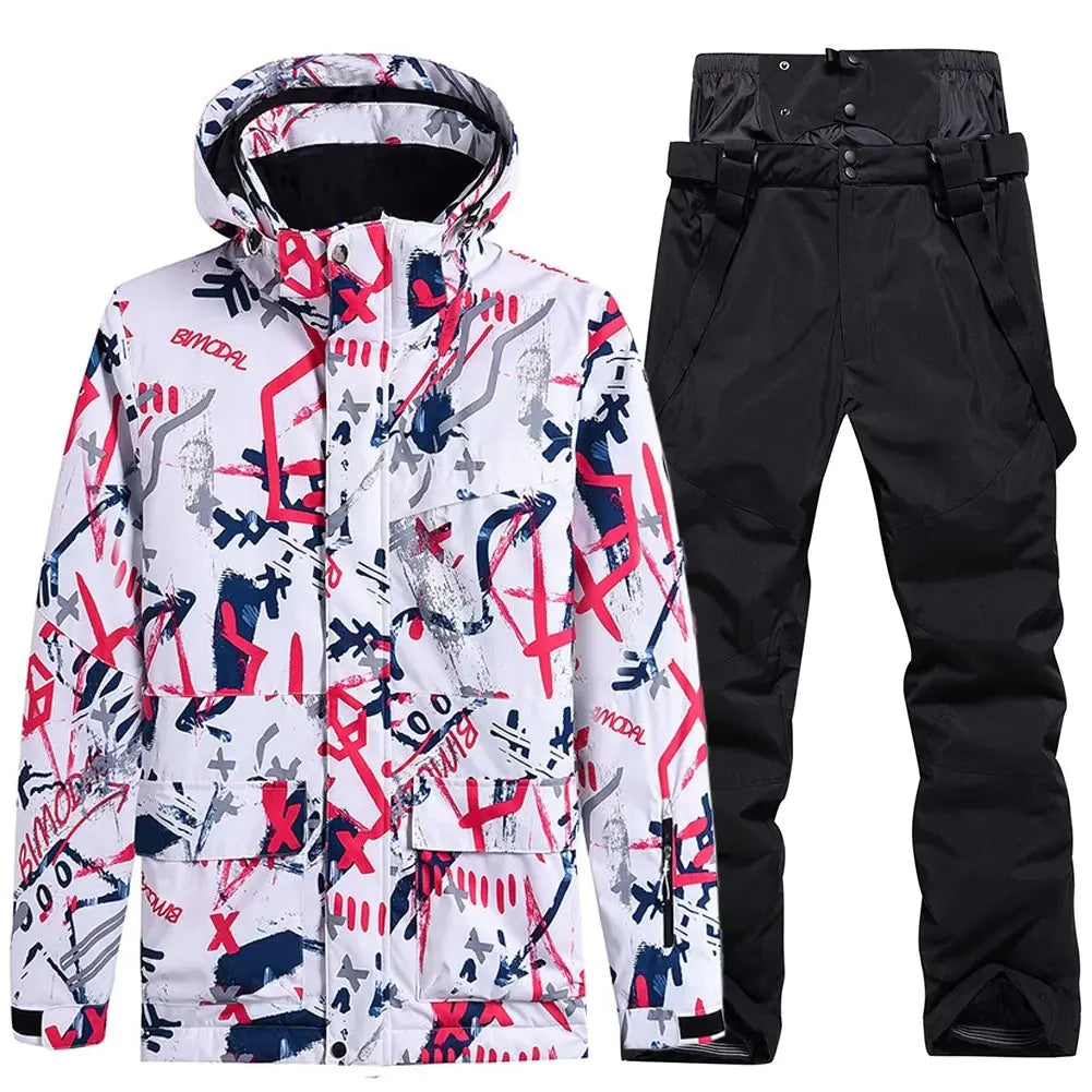 Women's Ski Cargo Jacket & Overall Pants Ski Suits HOTIAN