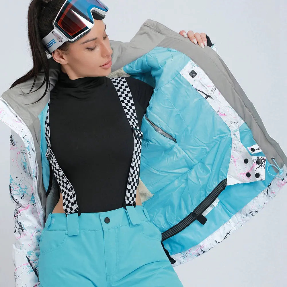 Women's Snow Coat Winter Waterproof Ski Jackets HOTIAN